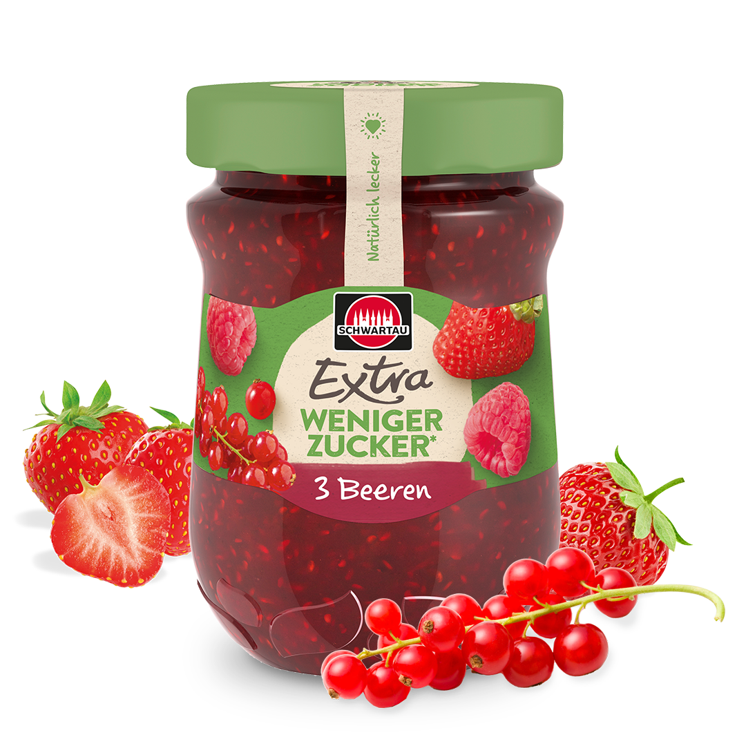 Schwartau Extra Weniger Zucker 3 Beeren