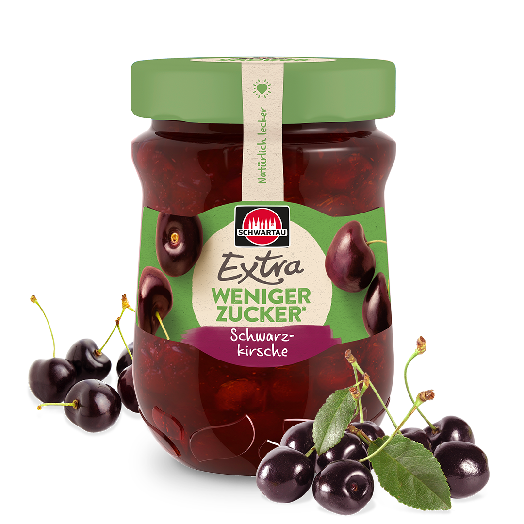 Schwartau Extra Weniger Zucker Schwarzkirsche