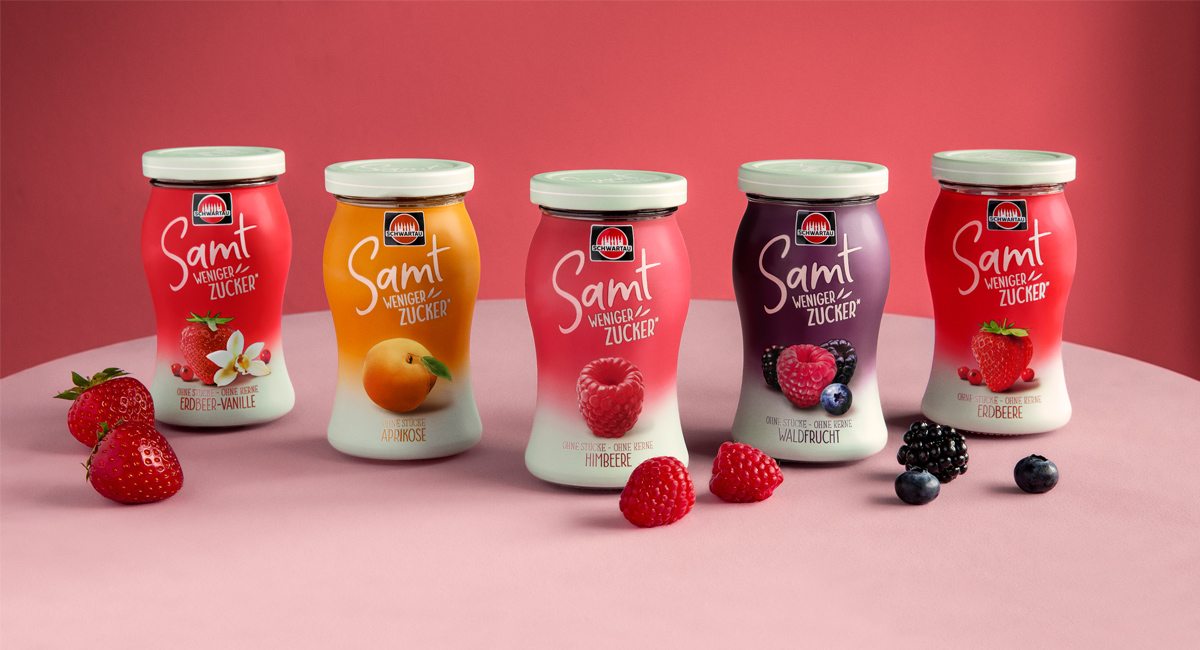 Samt Weniger Zucker range